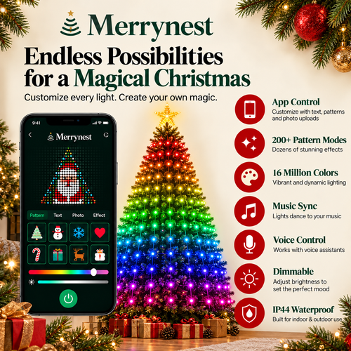 Merrynest® Smart Animated Christmas Tree Lights